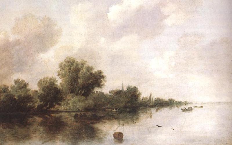 RUYSDAEL, Salomon van River Scene oil painting picture
